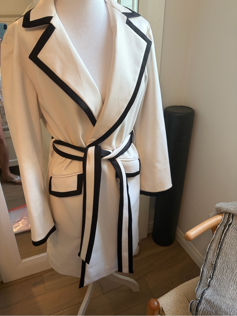 Alice and Olivia vegan leather trench coat